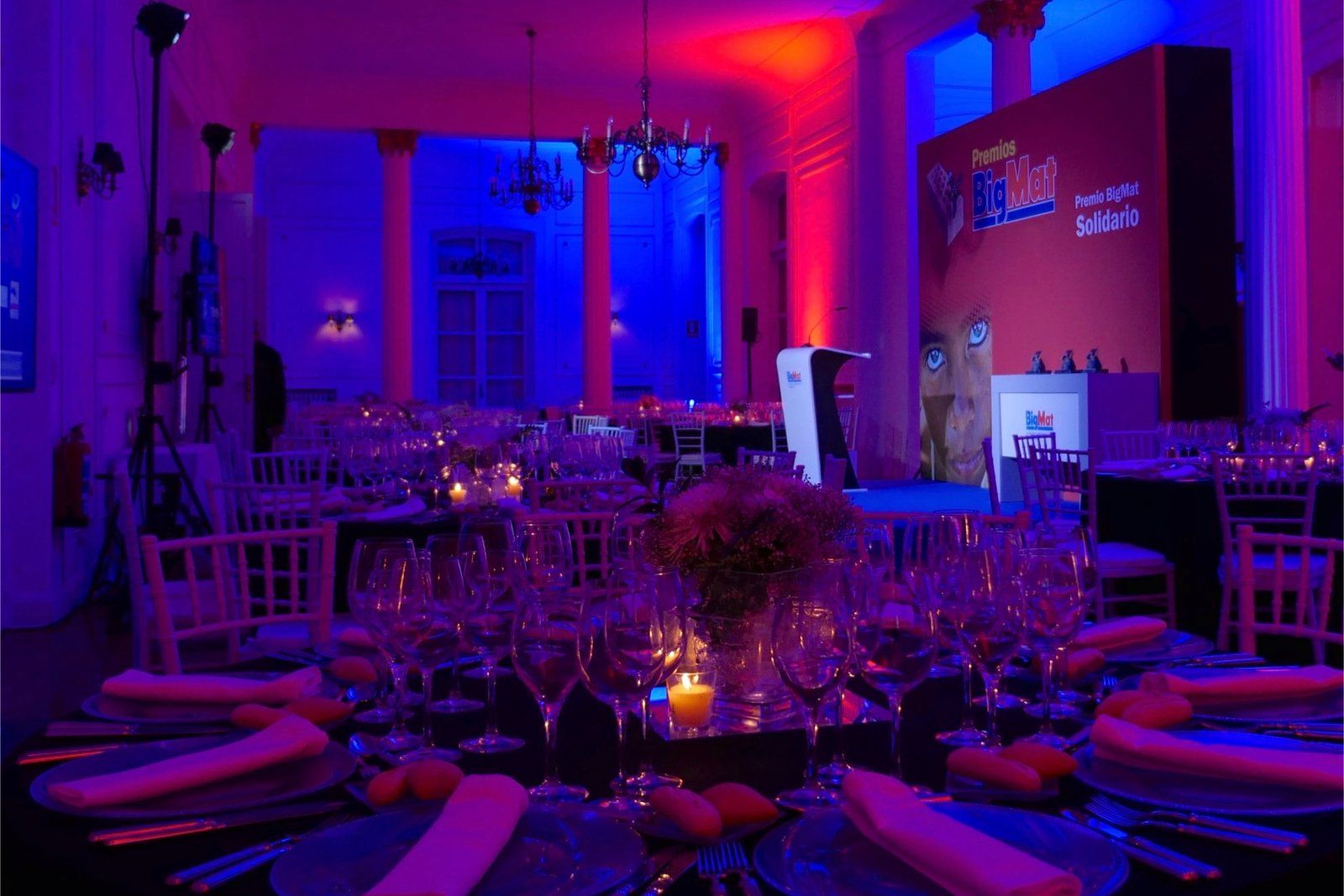 La iluminación en eventos